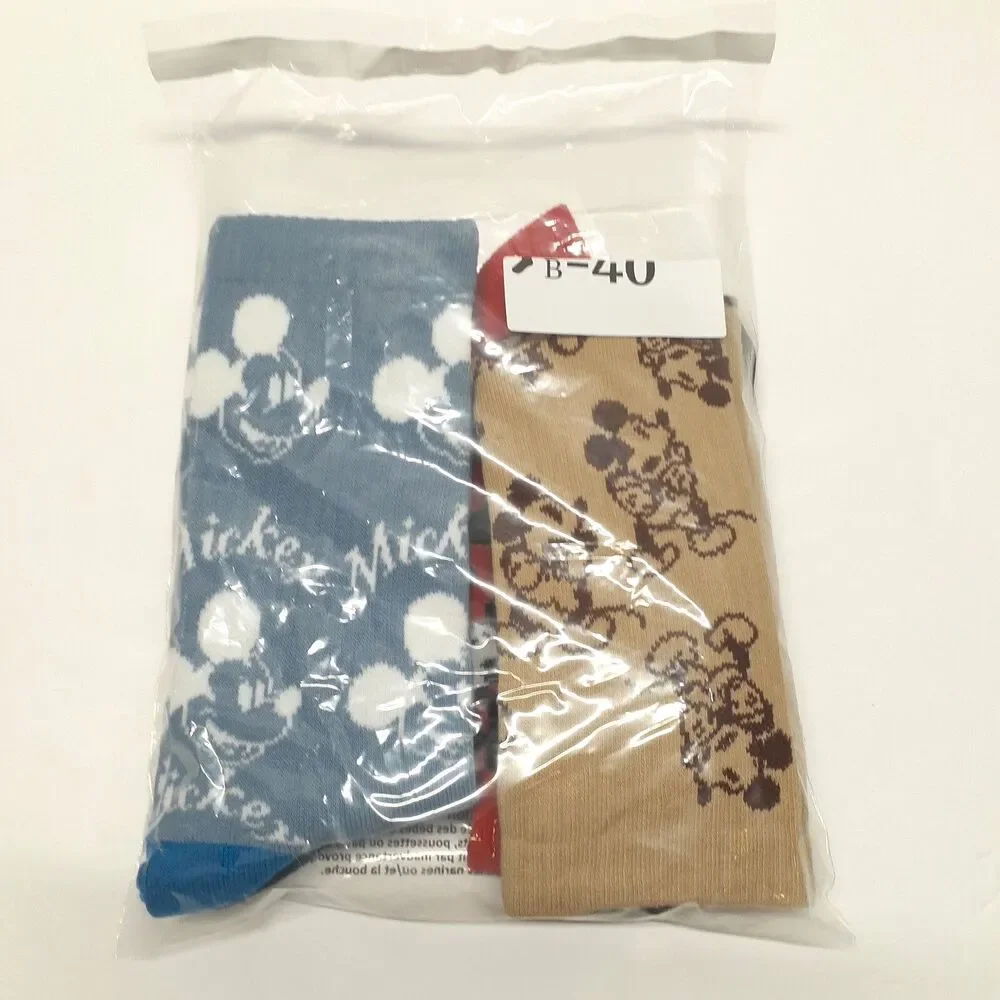 Disney Mickey Mouse 4 pair Novelty Mens Adult Size 6-12 Socks NWOT Kidcore